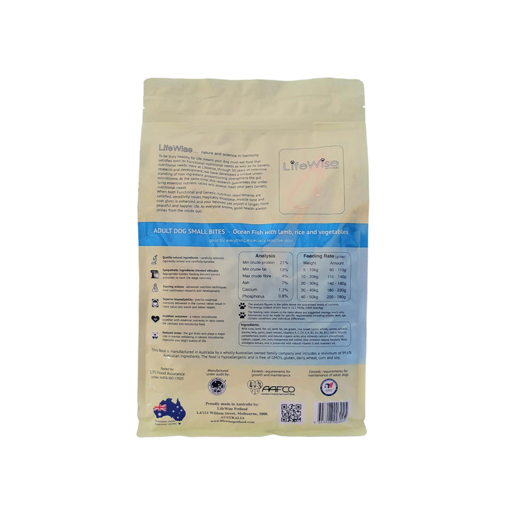 LIFEWISE Ocean Fish Small Bites Adult Dry Dog Food