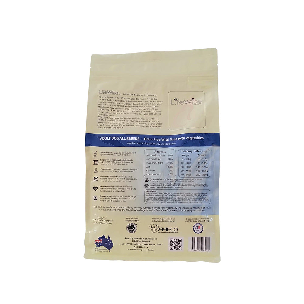 LIFEWISE Wild Tuna with Vegetable Adult Dry Dog Food