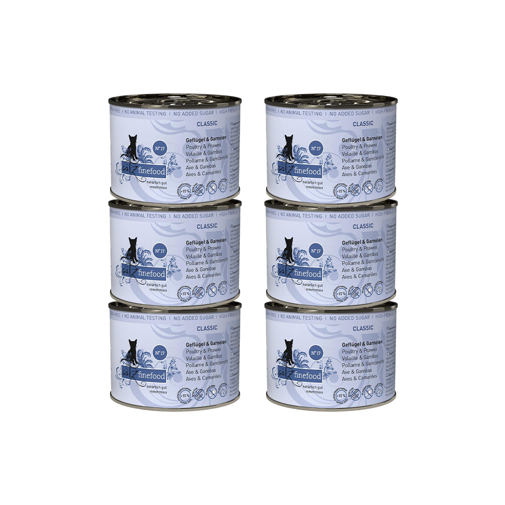 CATZ FINEFOOD Classic No.17 Poultry & Prawns Cat Food