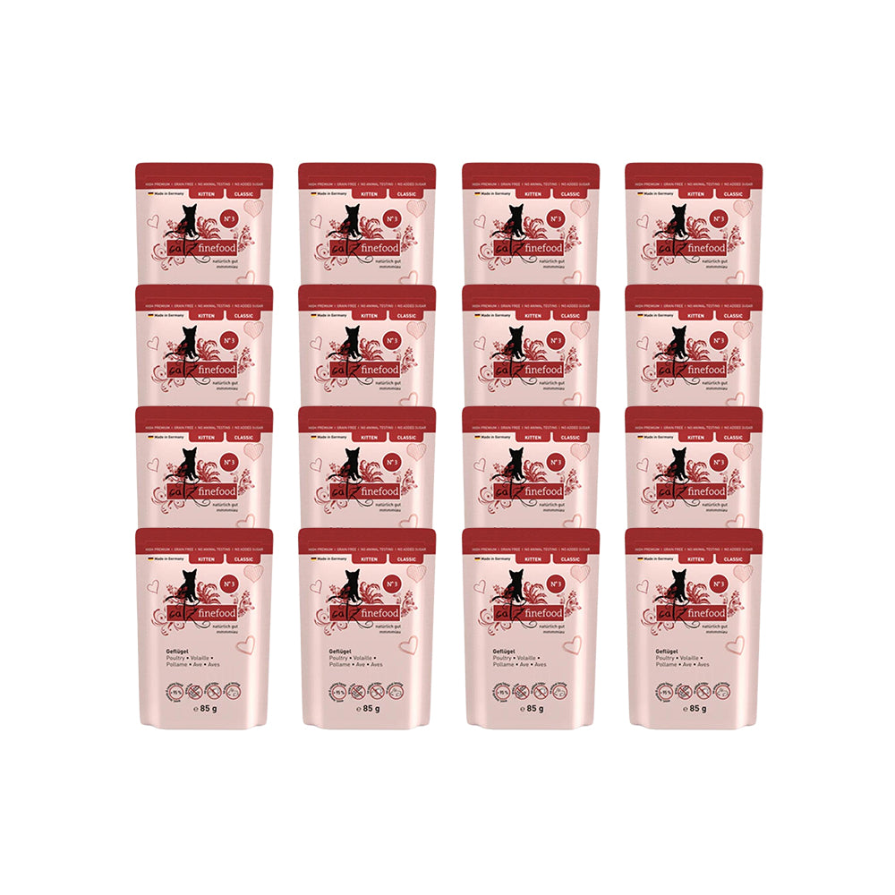 CATZ FINEFOOD Classic Kitten No.3 Poultry Cat Food