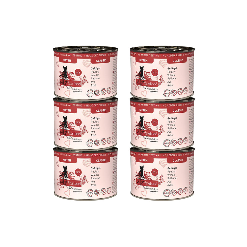 CATZ FINEFOOD Classic Kitten No.3 Poultry Cat Food