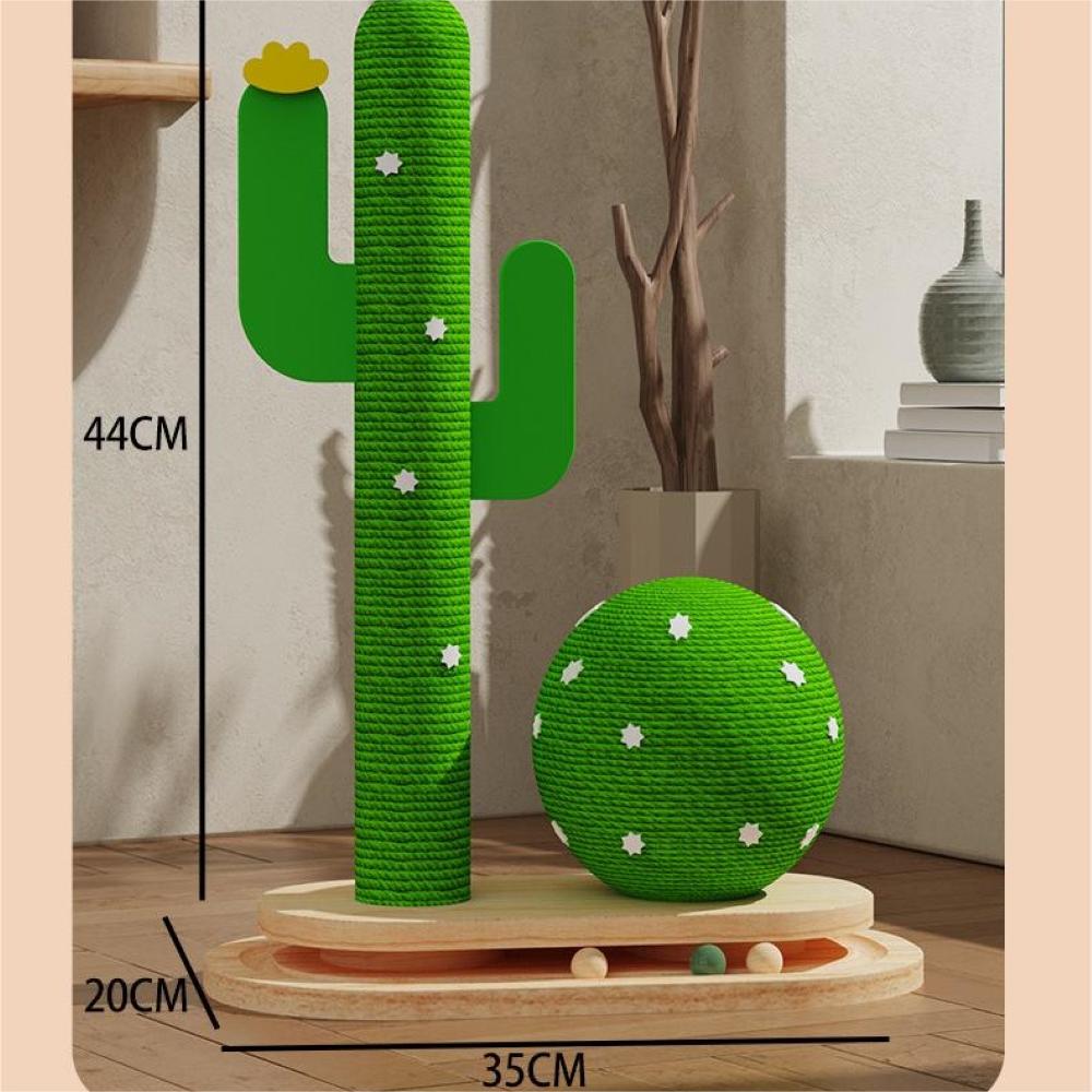 Cactus Solid Wood Cat Tree