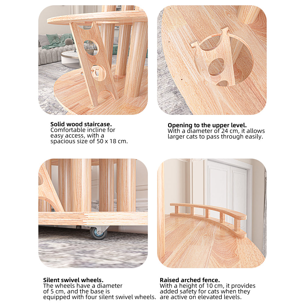 HONEYPOTCAT Belgravia Skywalk Cat Tower - 190cm