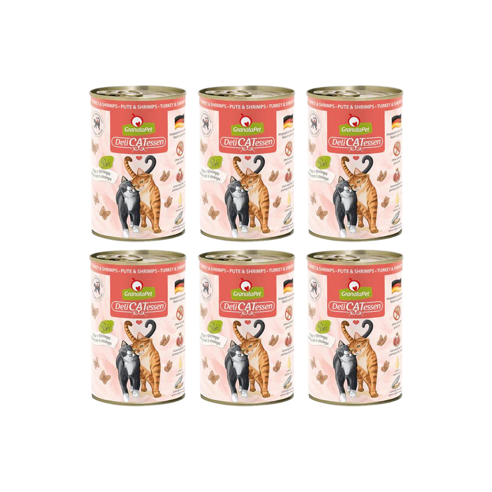 GRANATAPET Delicatessen Turkey & Shrimps Cat Wet Food