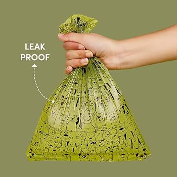 FOFOS Dog Poo Compostable Waste Bag 8 Rolls(136bags)