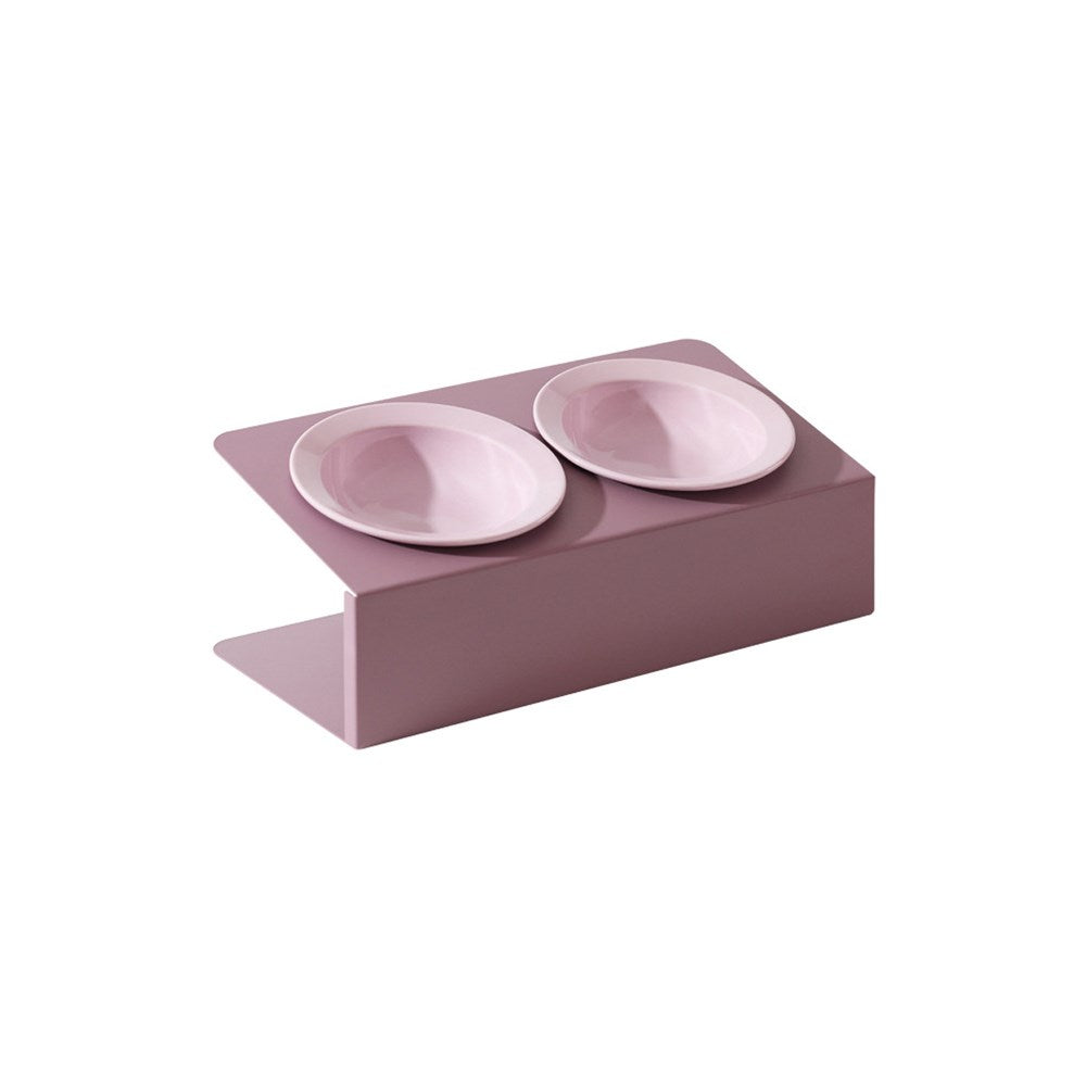 Double Ceramic Pet Bowl With High Stand - 200ml