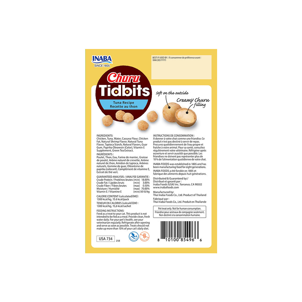 INABA Churu Tidbits Tuna Recipe (12g x 8) USA-734