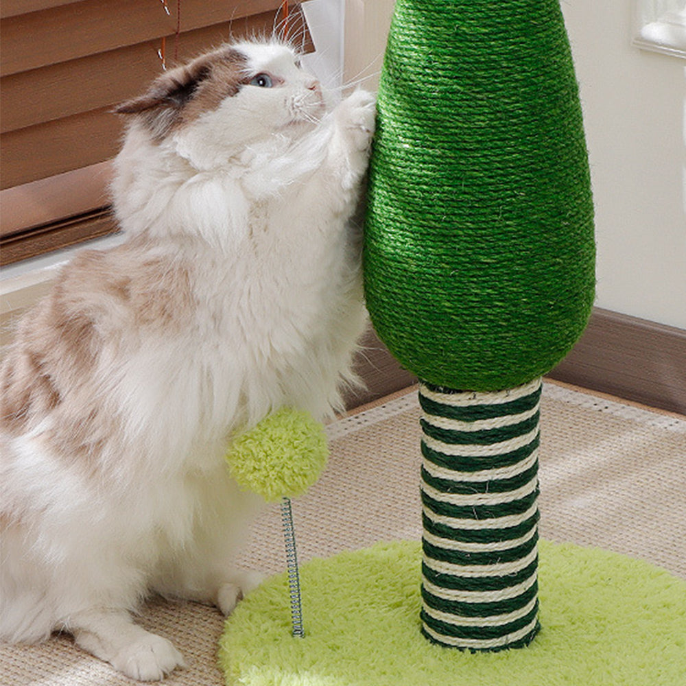 Green Tree Sisal Cat Scratching Post
