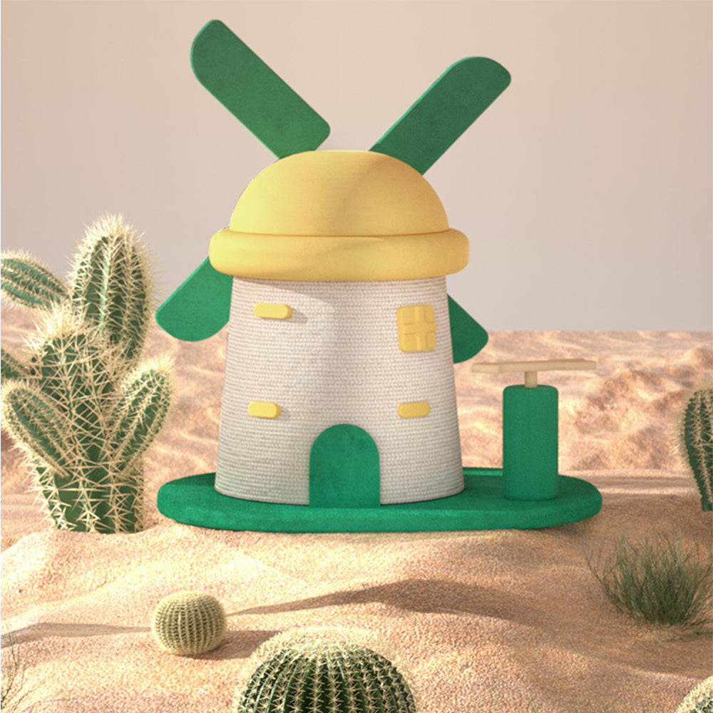 Windmill Sisal Cat Scratching Post