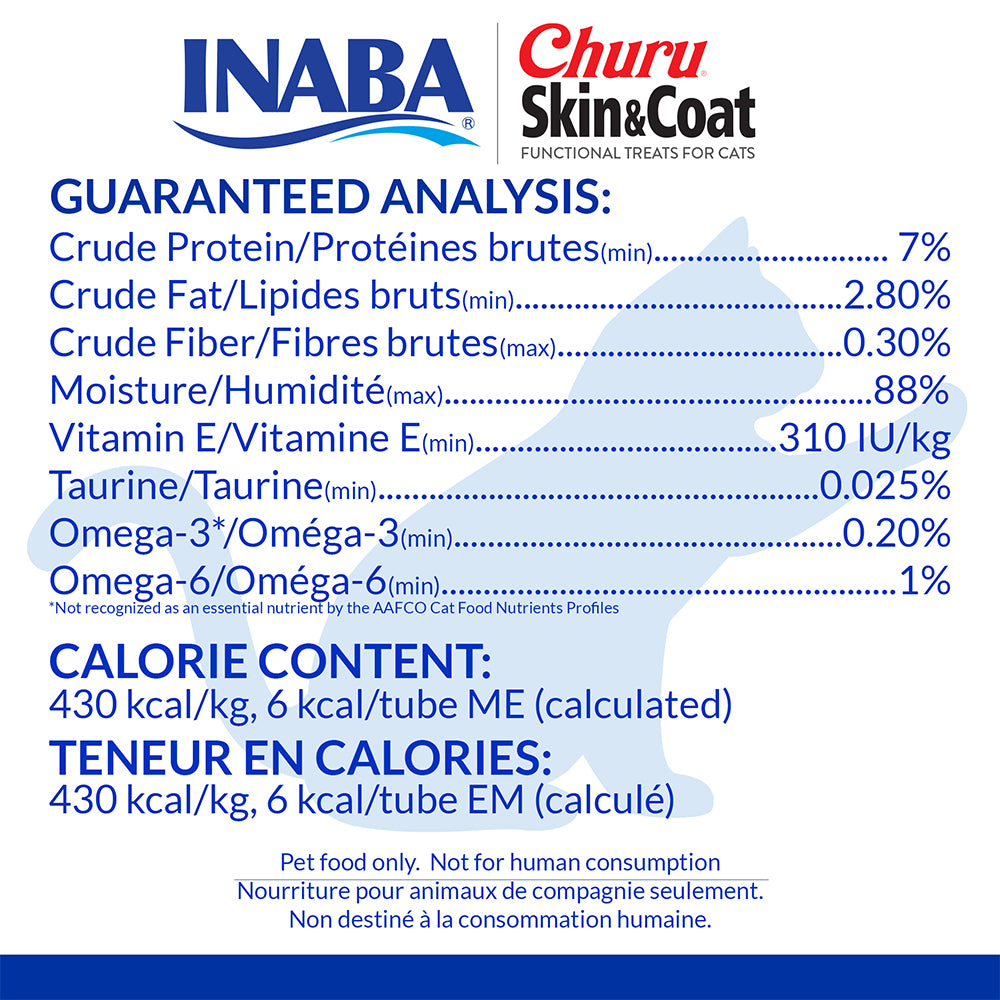 INABA Churu Skin & Coat Chicken With Scallop 56g (14g x 4) USA-674
