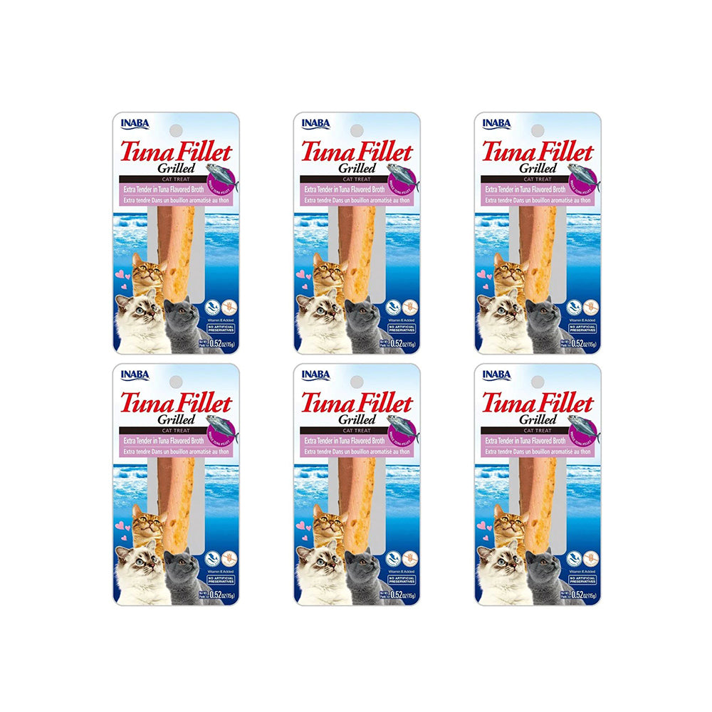INABA Grilled Tuna Fillet Extra Tender In Tuna Flavored Broth Cat Treats 15g