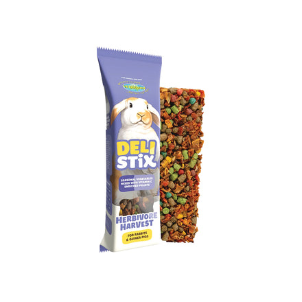 VETAFARM Deli Stix Herbivore Harvest Rabbit and Guinea Pig Treats 70g