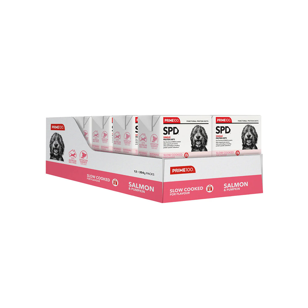 PRIME100 SPD Slow Cooked Salmon & Pumpkin Wet Dog Food 354g