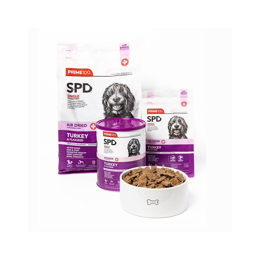 PRIME100 SPD Turkey & Flaxseed Air Dried Dog Food