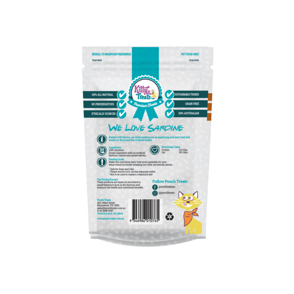 POOCH TREATS Kitty Treats Sardines Cat Treats 60g