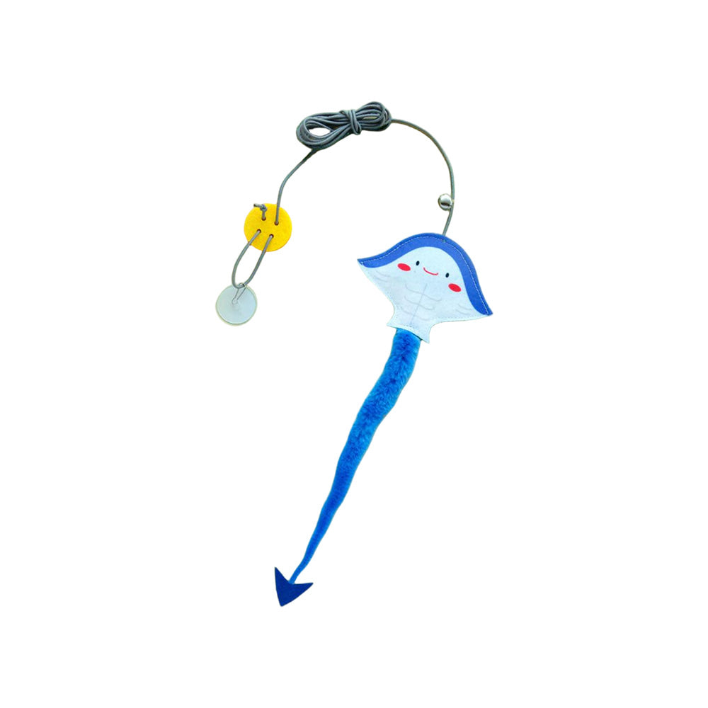 Cartoon Animals With Elastic Swing & Catnip Ball Cat Toy