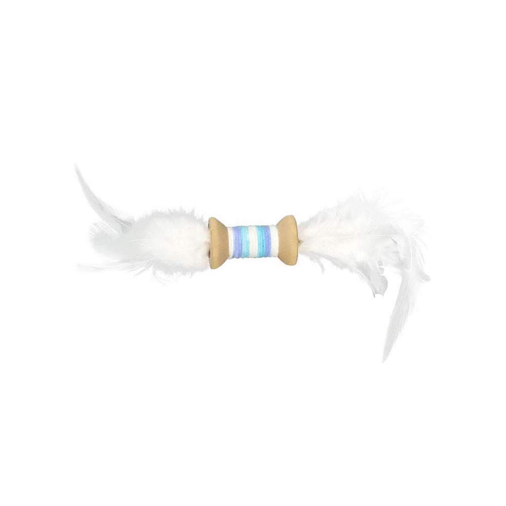 Cat Toy Feather Roller Interactive Self Play Toy