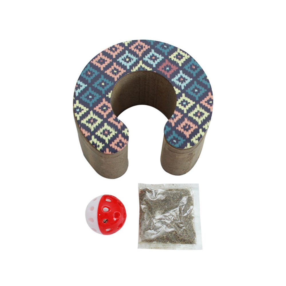Foldable Accordion Cat Scratcher – Magnetic Corrugated Cardboard Toy