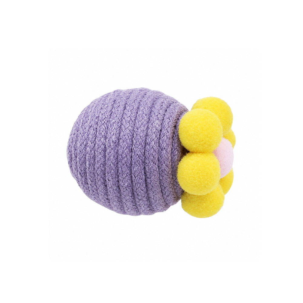 Dopamine Colour Plush Rope Cat Toy Ball – Interactive Self-Play Toy