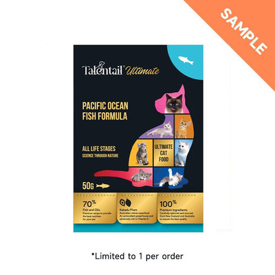 [FREE SAMPLE] TALENTAIL Ultimate Pacific Ocean Fish Cat Food For All Life Stages 50g