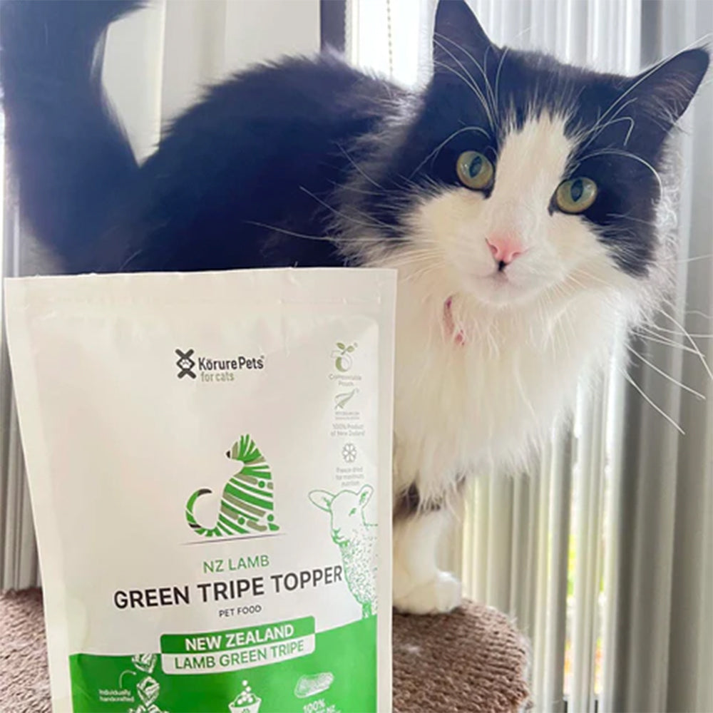KORURE PETS NZ Lamb Green Tripe Cat Food Topper 40g