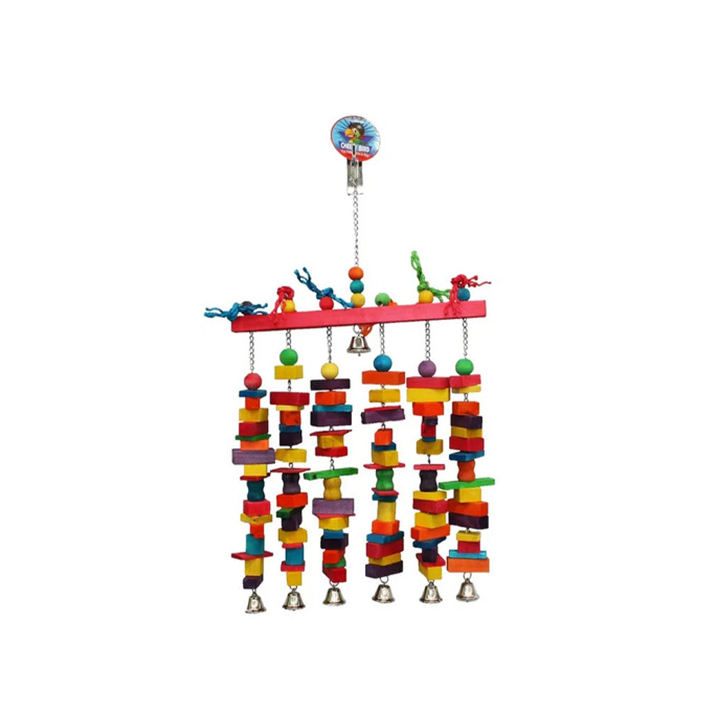 CHEEKY BIRD 6 Stack With Bells Jumbo Bird Toy
