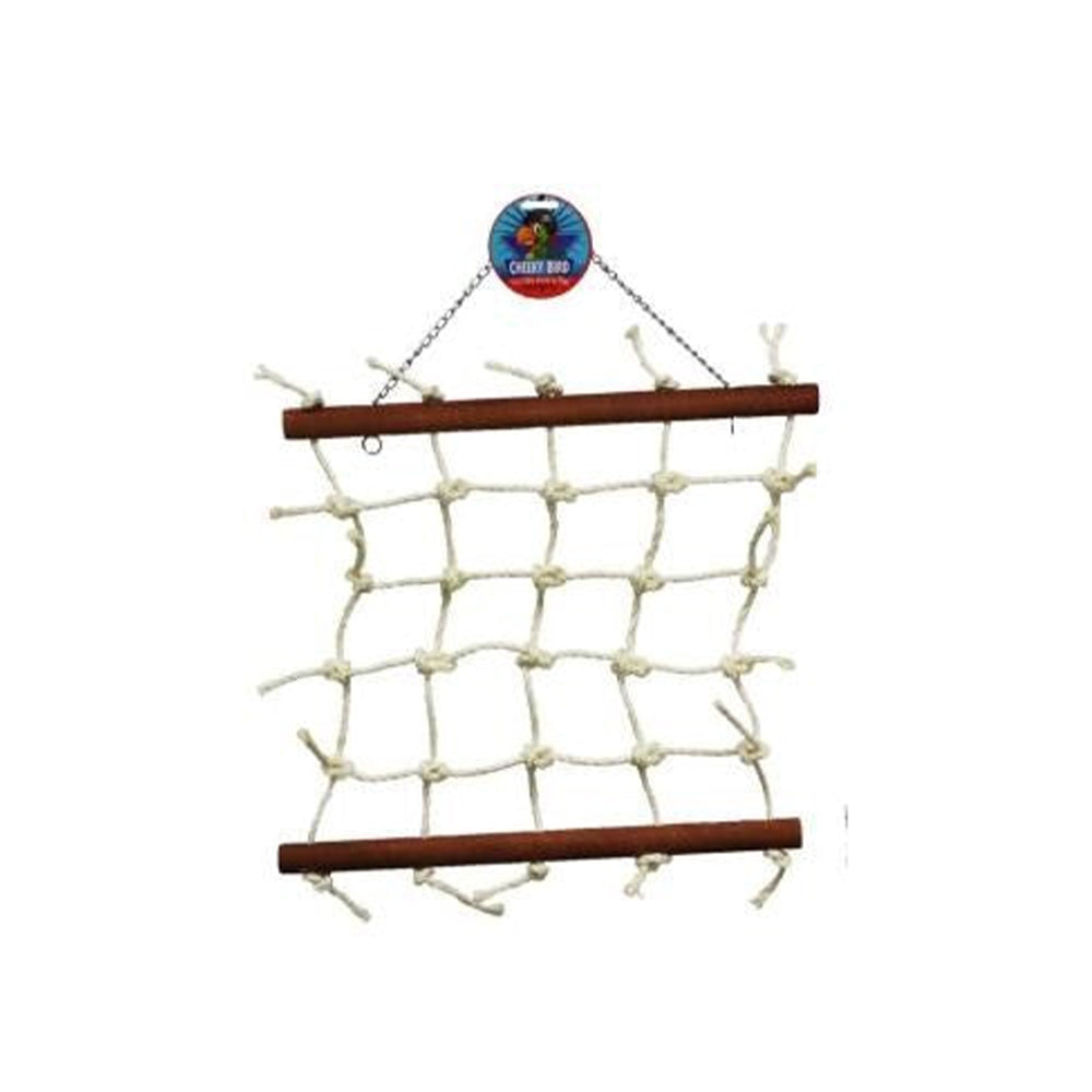 CHEEKY BIRD Natural Rope Lattice Bird Toy