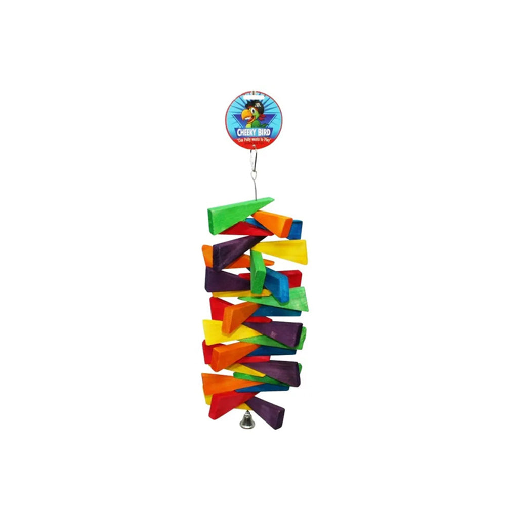 CHEEKY BIRD Triangle Spriral Bird Toy
