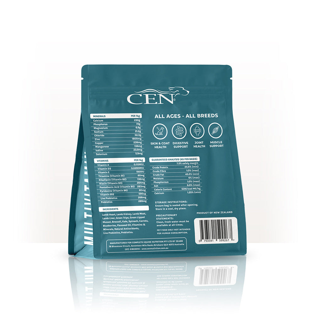 CEN Multivitamin Freeze Dried Lamb Dog Supplement 100g