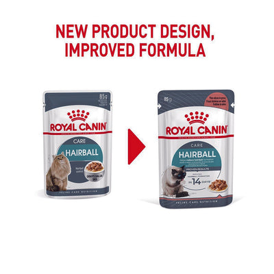 ROYAL CANIN Hairball Care Gravy Adult Wet Cat Food 85g x 12
