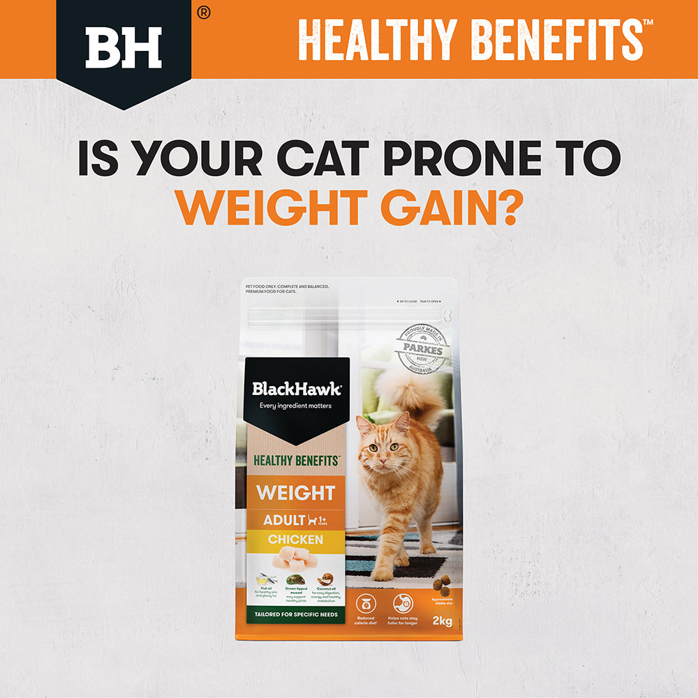 BLACK HAWK Healthy Benefits Chicken Weight Adult Cat Food