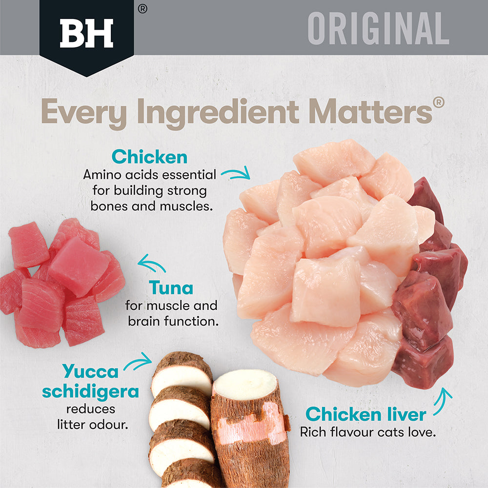 BLACK HAWK Original Chicken & Tuna in Gravy Adult Wet Cat Food 85g x 12