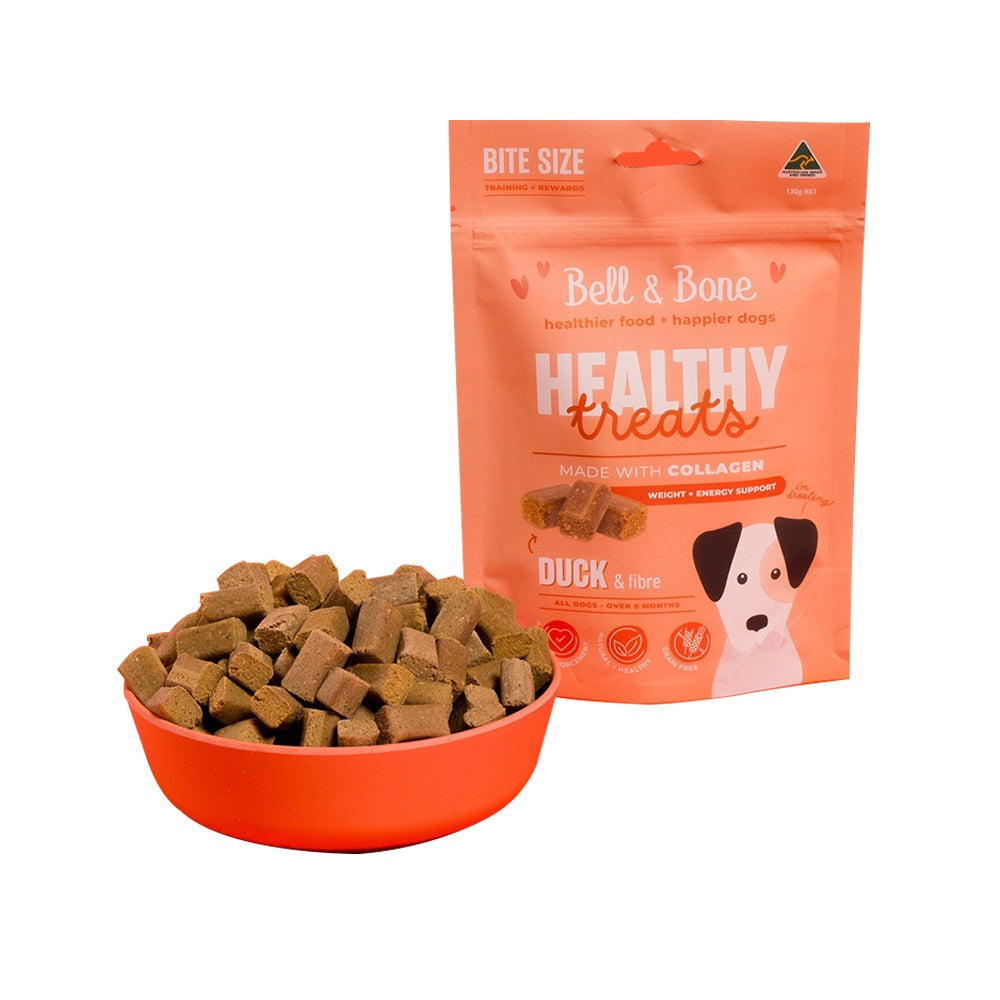 BELL & BONE Duck & Fibre For Weight & Energy Support Healthy Dog Treats 130g