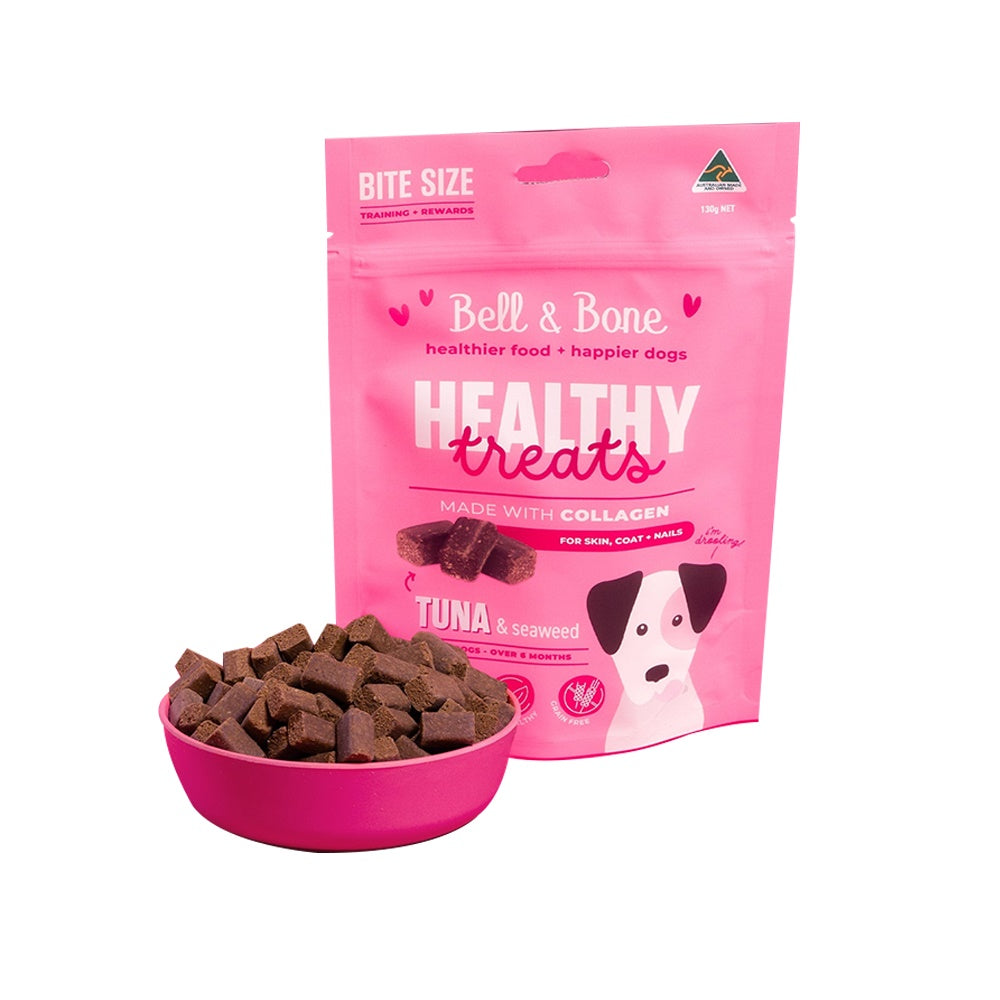 BELL & BONE Tuna & Seaweed For Skin Coat & Nails Healthy Dog Treats 130g