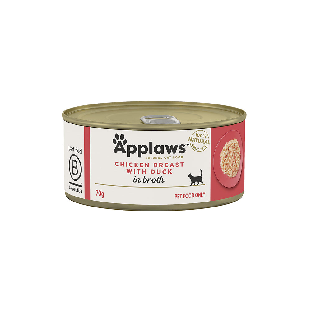 APPLAWS Chicken Breast With Duck Adult Canned Wet Cat Food – Petso