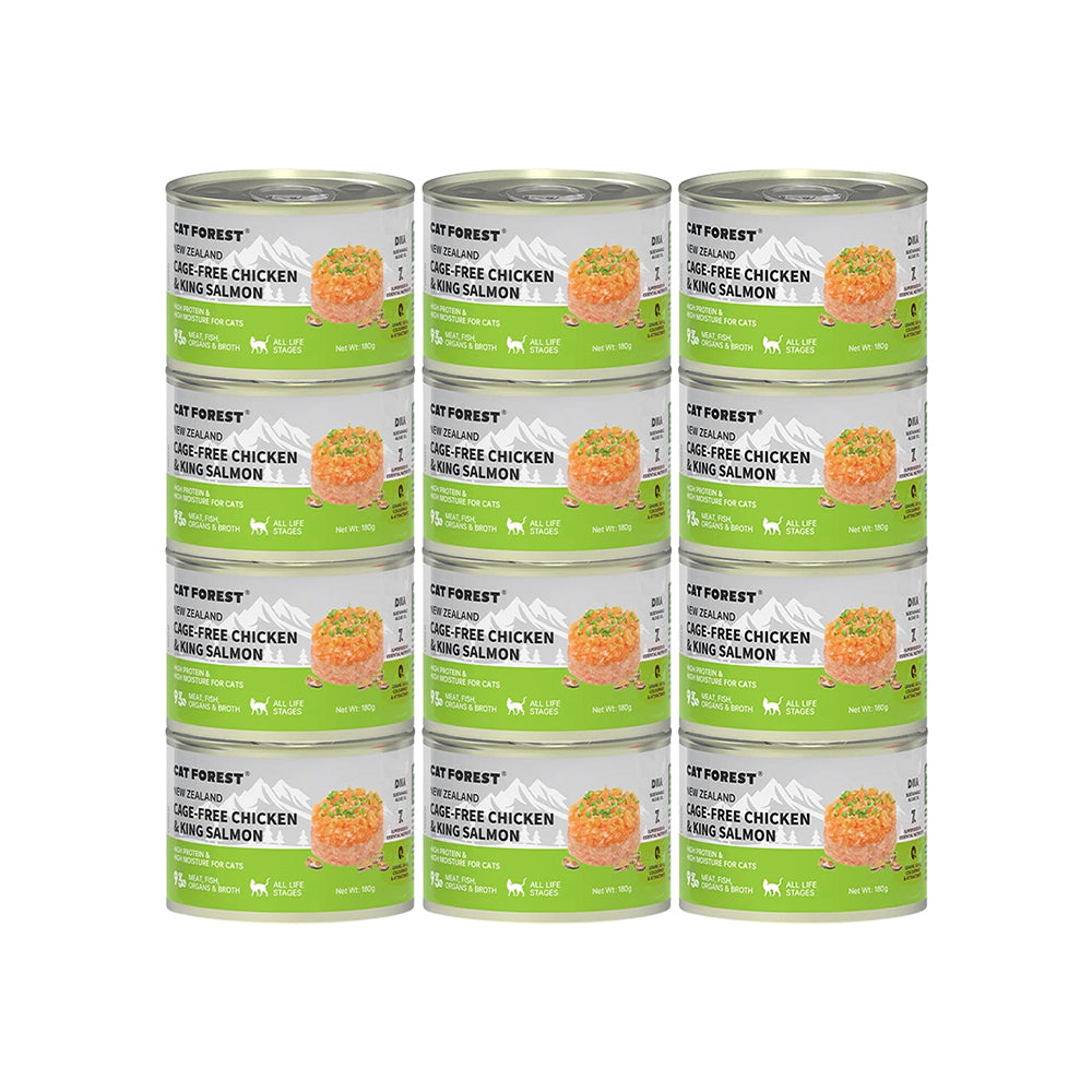 CAT FOREST Cage-Free Chicken & King Salmon Wet Cat Canned Food