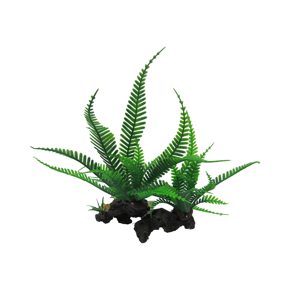 Twin Lace Fern Artificial Aquarium Plant 18cm β product image 1