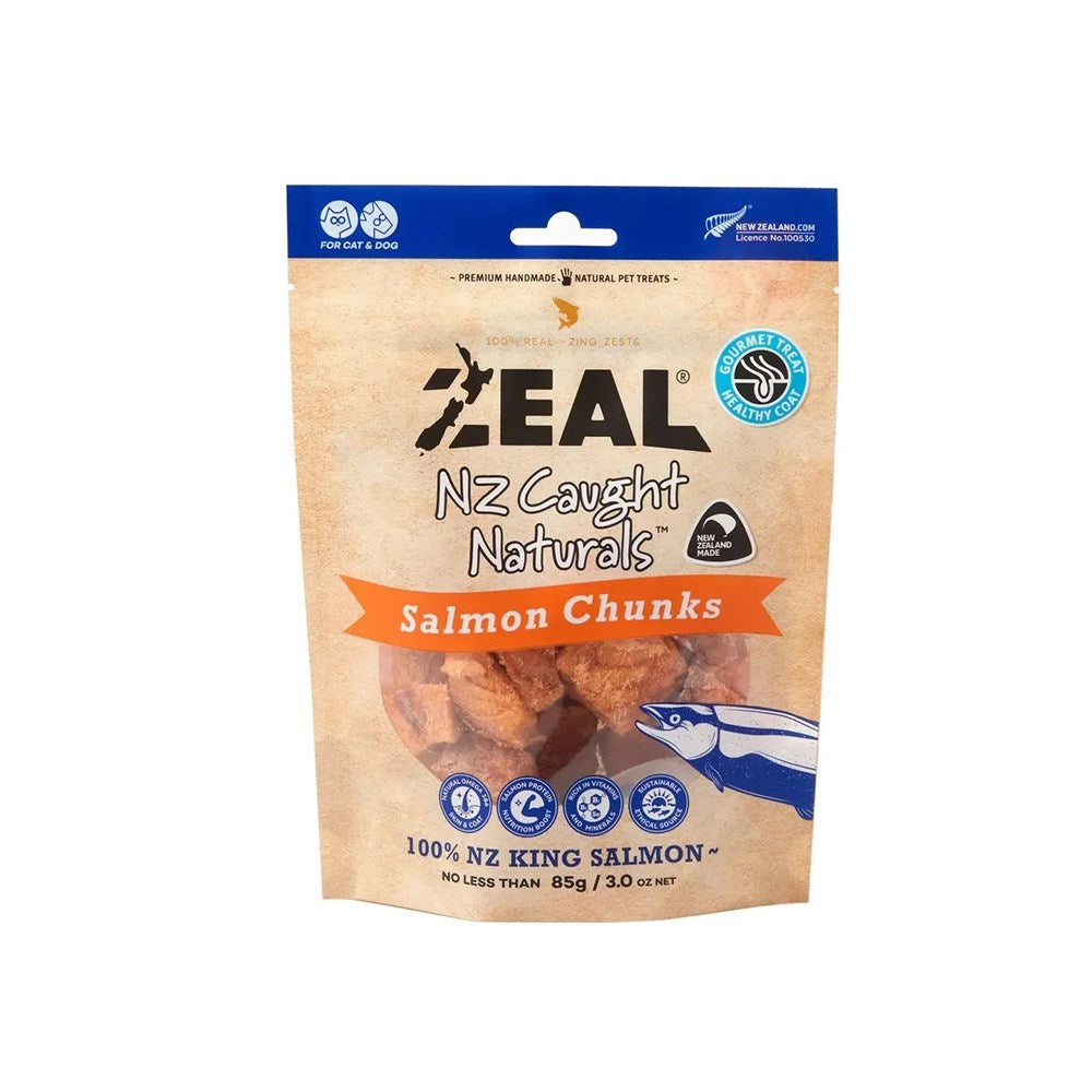 ZEAL Salmon Chunks Freeze Dried Pet Treats 85g