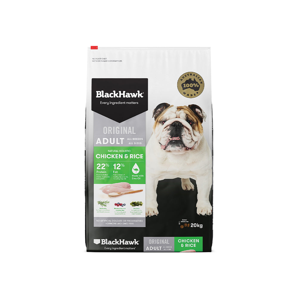 BLACK HAWK Chicken And Rice Original Adult Dry Dog Food