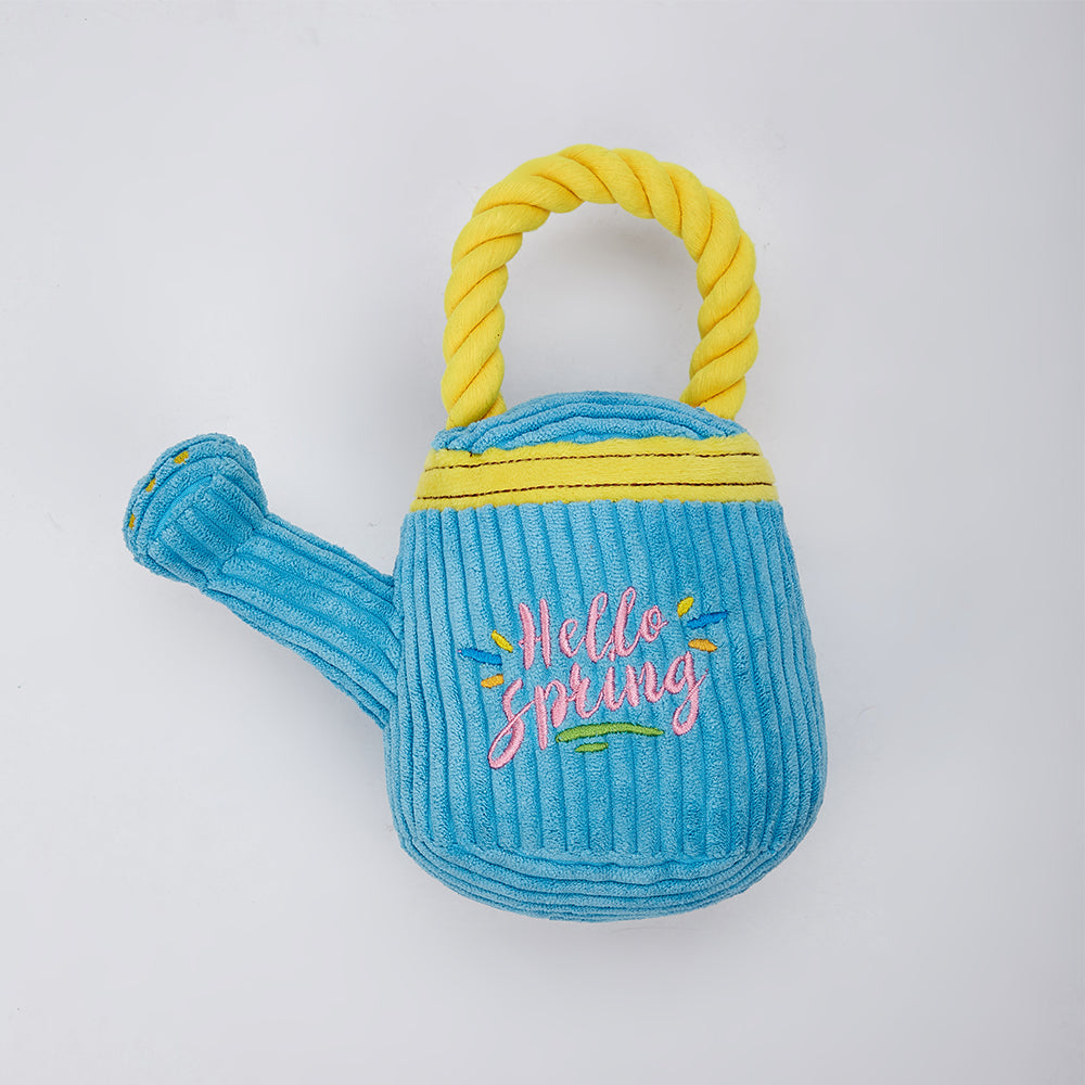 FOFOS Garden Watering Can Plush Dog Toy