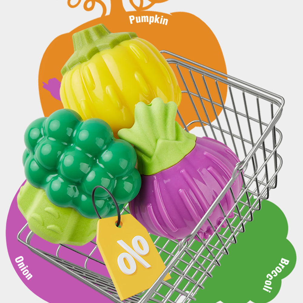 FOFOS Giggling Vegi-Bites Dog Toy - Broccoli