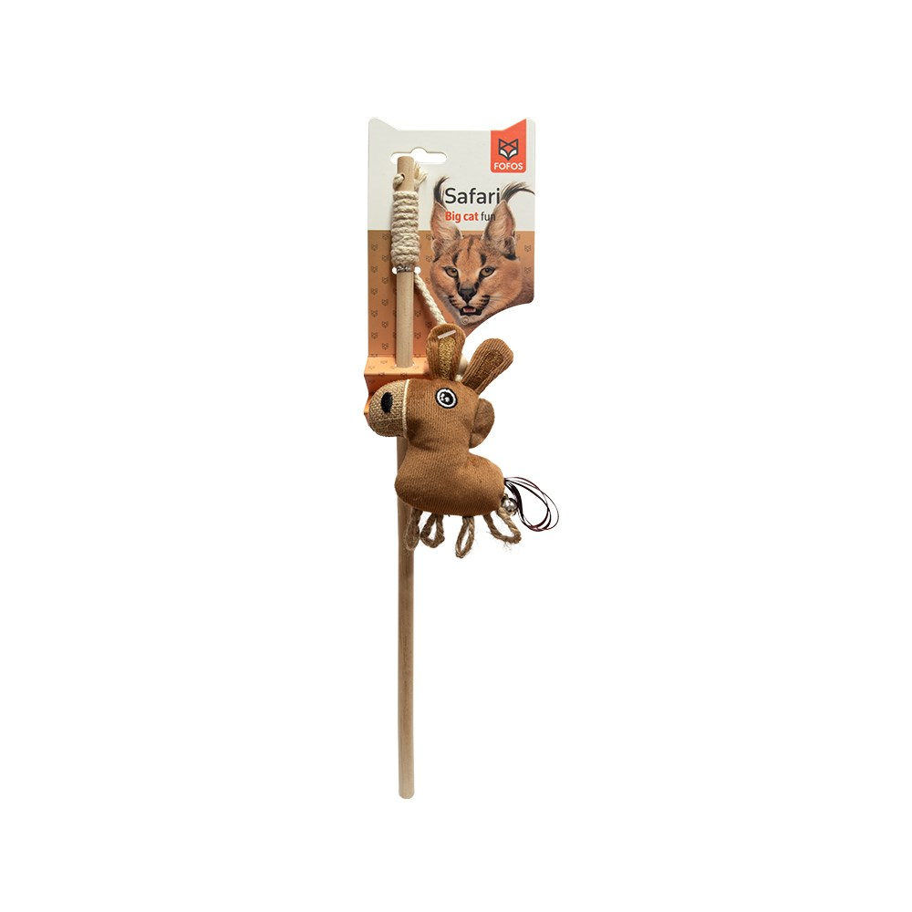FOFOS Cat Wand Toy Donkey on white background