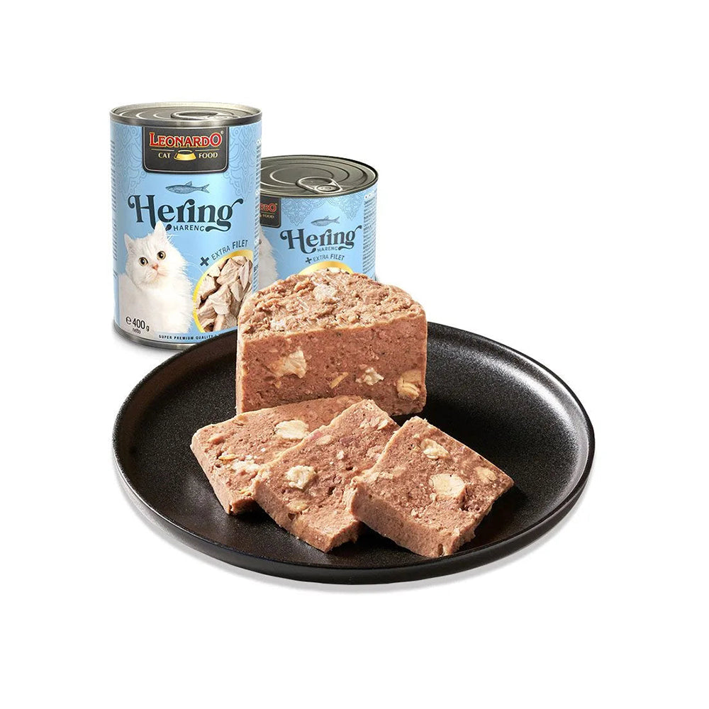 LEONARDO Hering + Extra Fillet Wet Cat Food