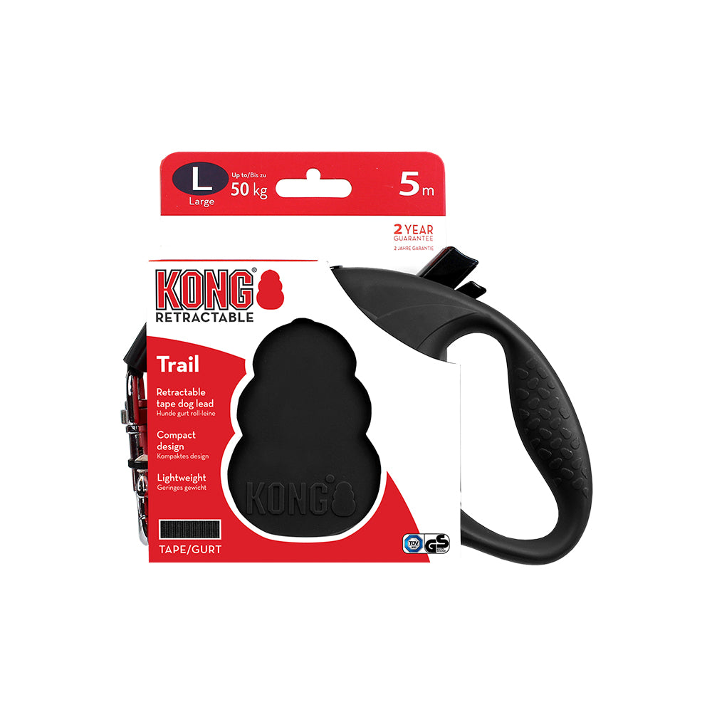 KONG Trail Black Retractable Leashes