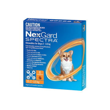 NEXGARD SPECTRA Flea, Tick & Worming Chews For Dogs 2-3.5kg