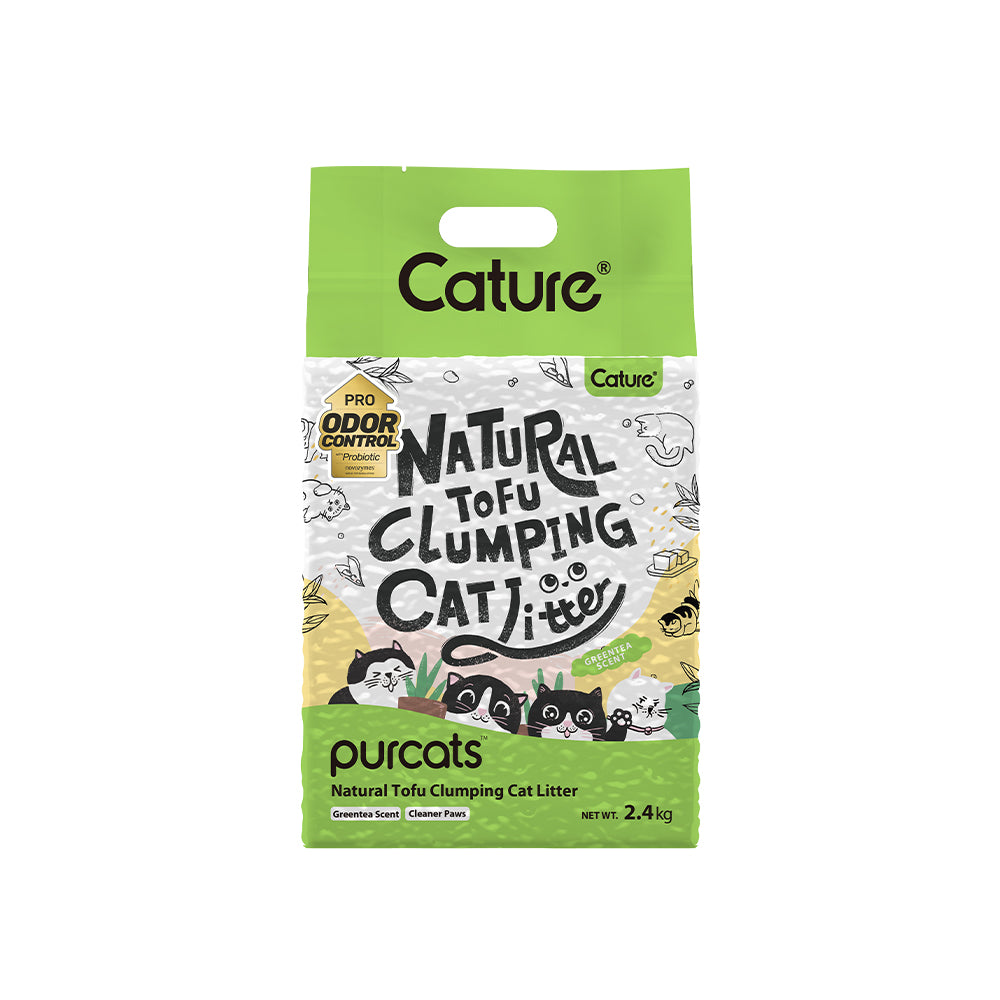 CATURE Green Tea Tofu Clumping Cat Litter