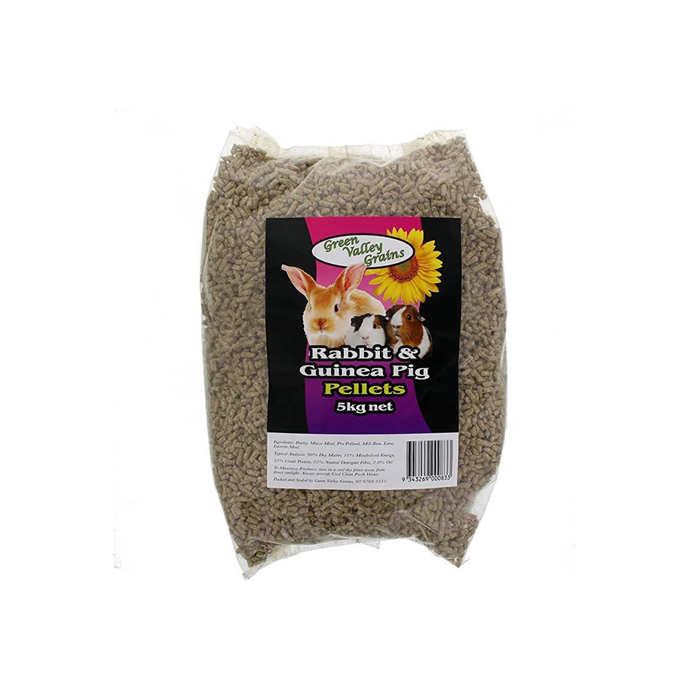 GREEN VALLEY Rabbit Guinea Pig Pellets 5kg Rabbit Food Petso Au