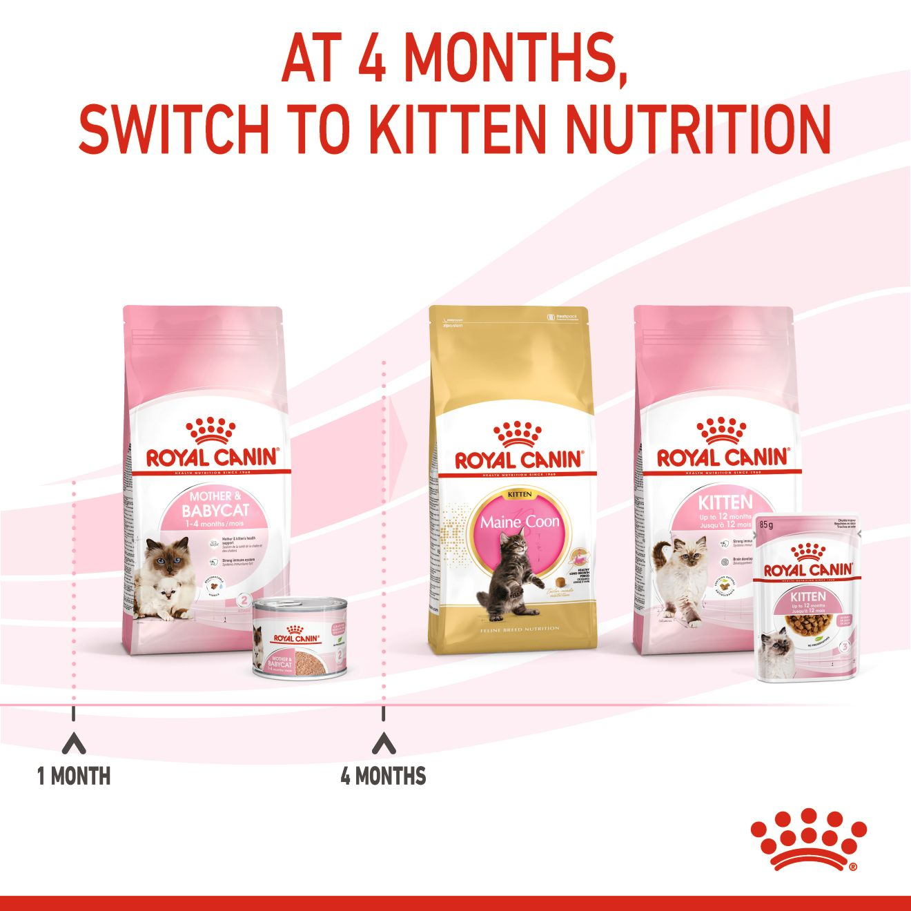 ROYAL CANIN Mother & Babycat Mousse Wet Cat Food 195g/195gx12