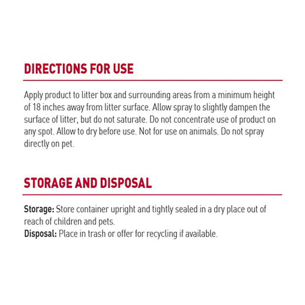 NATURE'S MIRACLE Cat Litter Box Odour Destroyer Remover 709ml