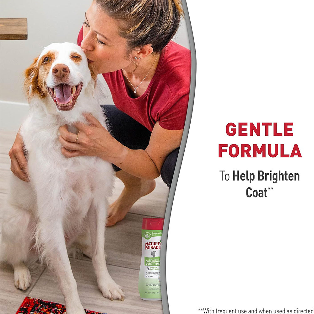 NATURE'S MIRACLE Blooming Almond Shampoo & Conditioner For Dogs 473ml